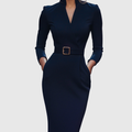 Raffiniertes Midi-Kleid
