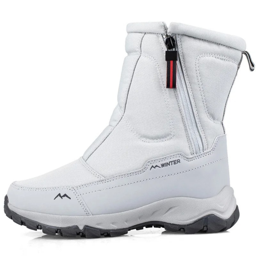 Wasserdichte Winterstiefel Damen gefüttert mit Reißverschluss