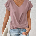 Bequemes T-Shirt mit Sweetheart-Ausschnitt für den Alltag