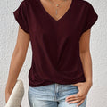 Bequemes T-Shirt mit Sweetheart-Ausschnitt für den Alltag