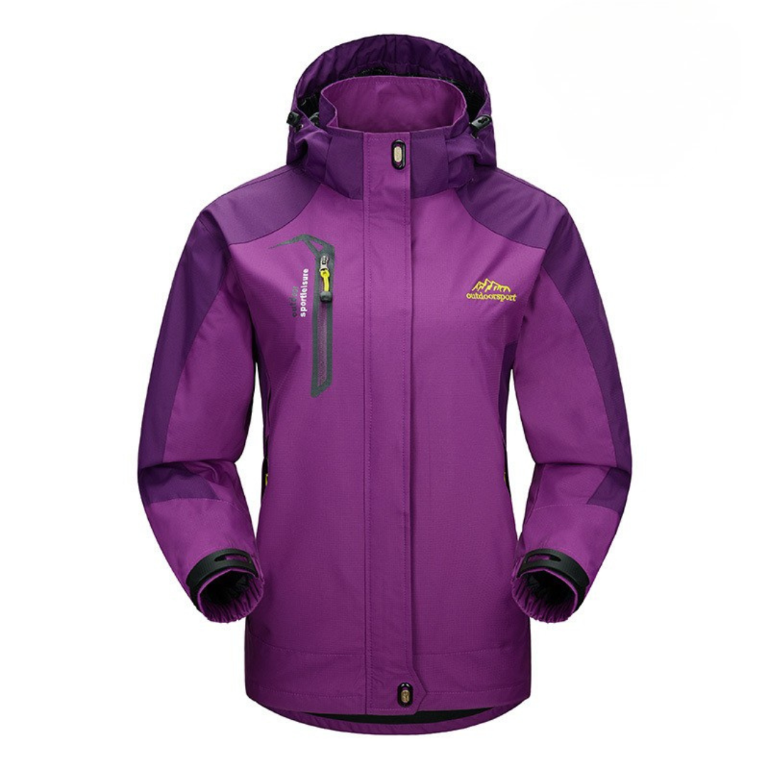 Outdoorjacke Damen wasserdicht & winddicht mit Kapuze