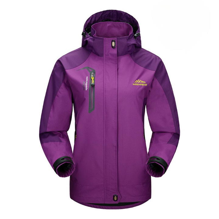 Outdoorjacke Damen wasserdicht & winddicht mit Kapuze