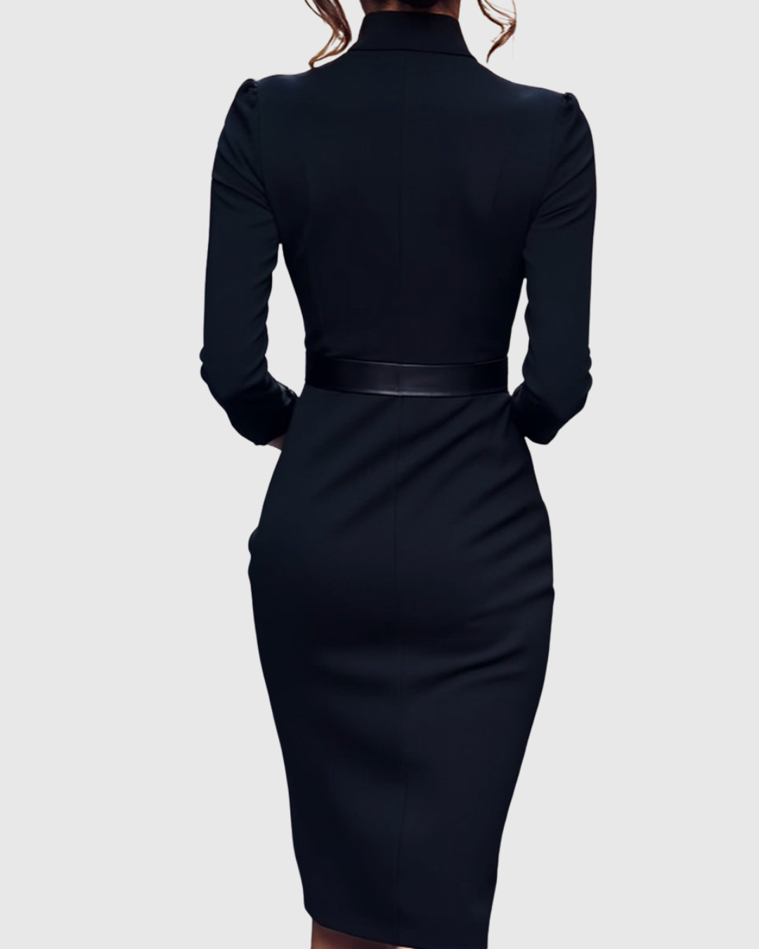Raffiniertes Midi-Kleid