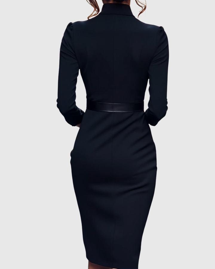Raffiniertes Midi-Kleid