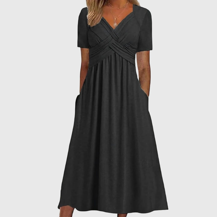 Midi-Kleid mit Bauchkontrolle