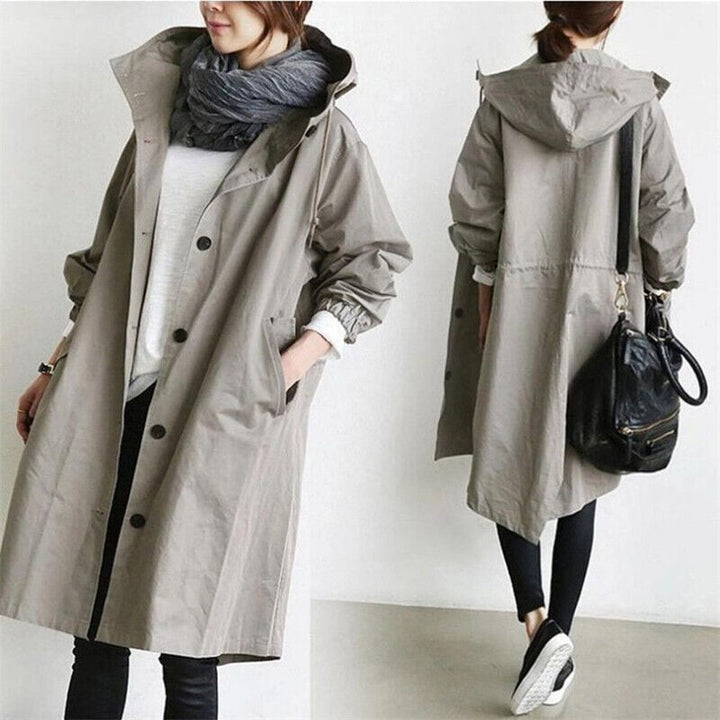 Damen Kapuzenjacke in mittlerer Länge
