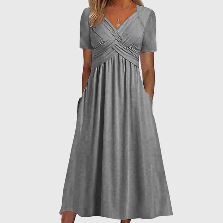 Midi-Kleid mit Bauchkontrolle