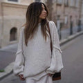 Flauschiger Oversize Strickpullover