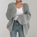 Bequeme Langärmelige Strickjacke Für Frauen