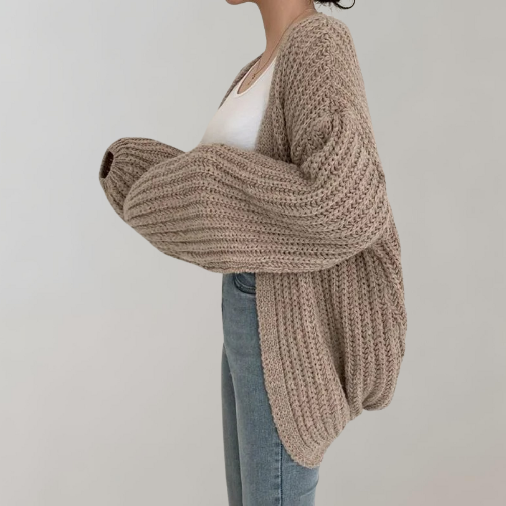 Bequeme Langärmelige Strickjacke Für Frauen