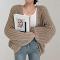 Bequeme Langärmelige Strickjacke Für Frauen