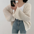 Bequeme Langärmelige Strickjacke Für Frauen