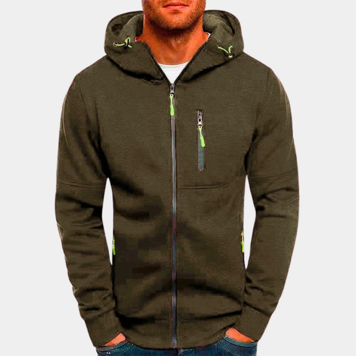 Lässiger Herren-Hoodie mit Reißverschluss
