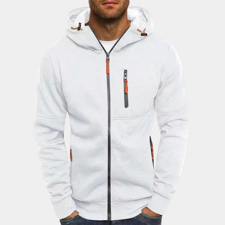 Lässiger Herren-Hoodie mit Reißverschluss