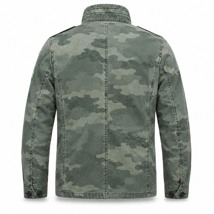 Cargo Jeansjacke mit Mehrfach-Taschen & Robustem Design