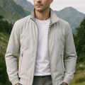 Herren Leichte Reißverschlussjacke mit Stehkragen