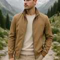 Herren Leichte Reißverschlussjacke mit Stehkragen