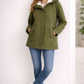 Lange Winterjacke Mit Kapuze & Futter