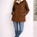 Lange Winterjacke Mit Kapuze & Futter