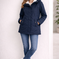 Lange Winterjacke Mit Kapuze & Futter