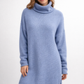 Langer Strickpullover