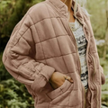 Damen Übergangsjacke Warm Bequem Leicht für Frühling