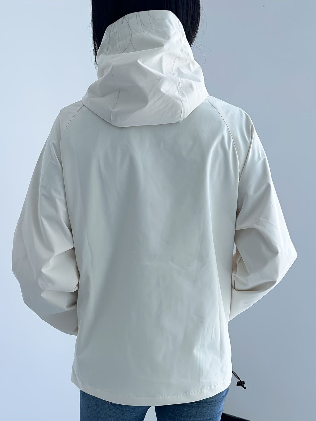 Damenjacke Winddicht mit Kapuze Langarm für Outdoor-Aktivitäten