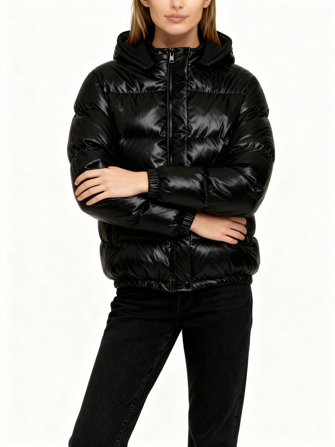 Damen Steppjacke mit Glänzend & Leicht