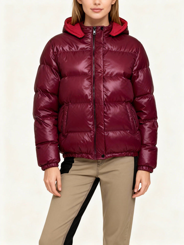 Damen Steppjacke mit Glänzend & Leicht