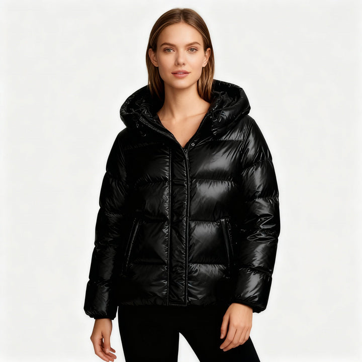 Damen Steppjacke mit Kapuze & Taschen