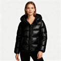 Damen Steppjacke mit Kapuze & Taschen