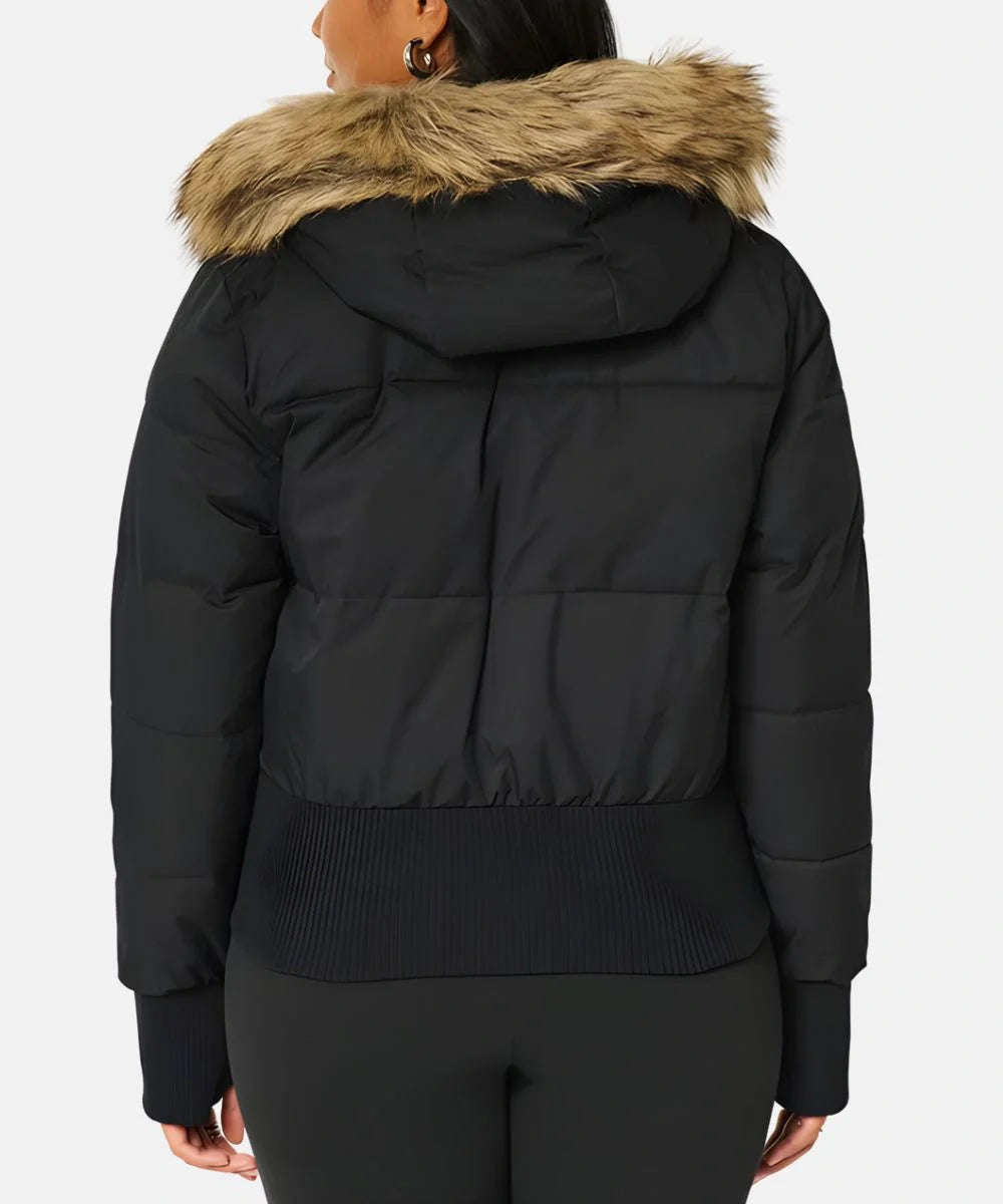 Damen Gesteppt Winterjacke mit Warm & Abnehmbarer Kapuze | Zeitlos