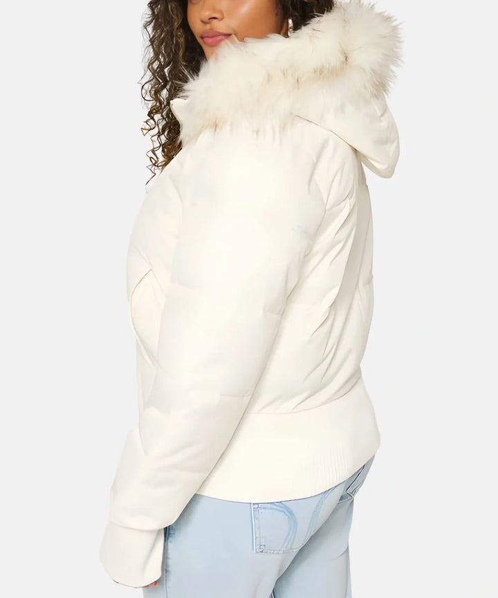 Damen Gesteppt Winterjacke mit Warm & Abnehmbarer Kapuze | Zeitlos