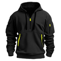 Herren Freizeit Hoodie mit Reißverschluss-Taschen