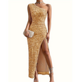 Glitzerndes Damenkleid