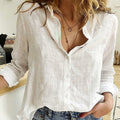 Stilvolle Atmungsaktive Bluse Mit Knopfverschluss