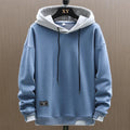 Herren Zwei-Ton Freizeit Pullover Hoodie