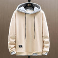 Herren Zwei-Ton Freizeit Pullover Hoodie