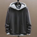 Herren Zwei-Ton Freizeit Pullover Hoodie