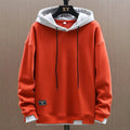 Herren Zwei-Ton Freizeit Pullover Hoodie