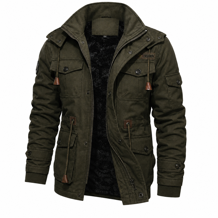 Herren Übergangsjacke mit warmem Futter & Multitaschen