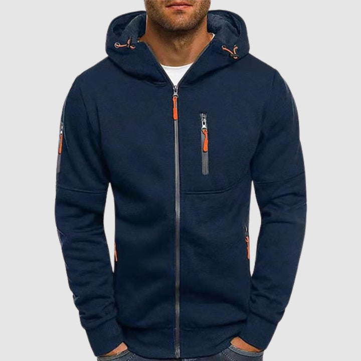 Leichte Herren Kapuzenjacke mit Reißverschluss