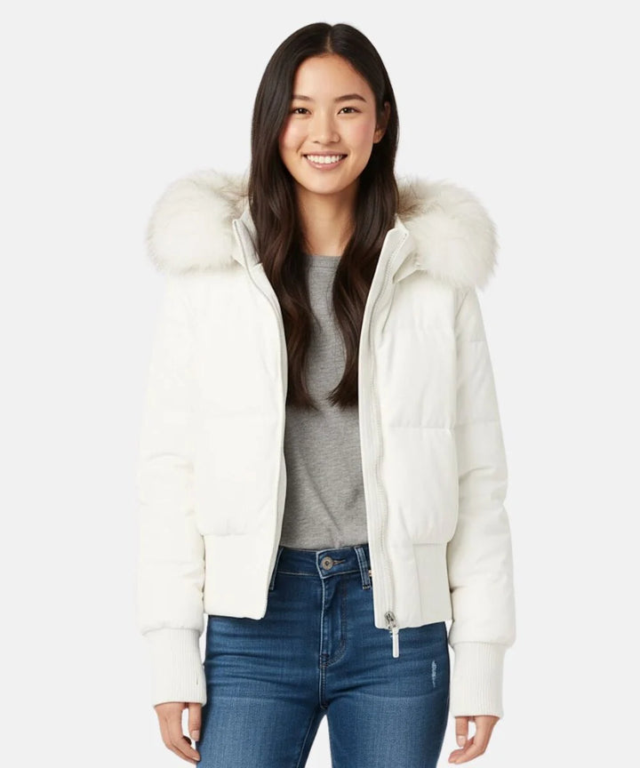 Damen Gesteppt Winterjacke mit Warm & Abnehmbarer Kapuze | Zeitlos
