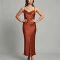 Elegantes Satin-Kleid Damen