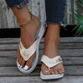 Elegante Orthopädische Zehensandalen mit Schmuckdetails