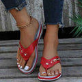 Elegante Orthopädische Zehensandalen mit Schmuckdetails