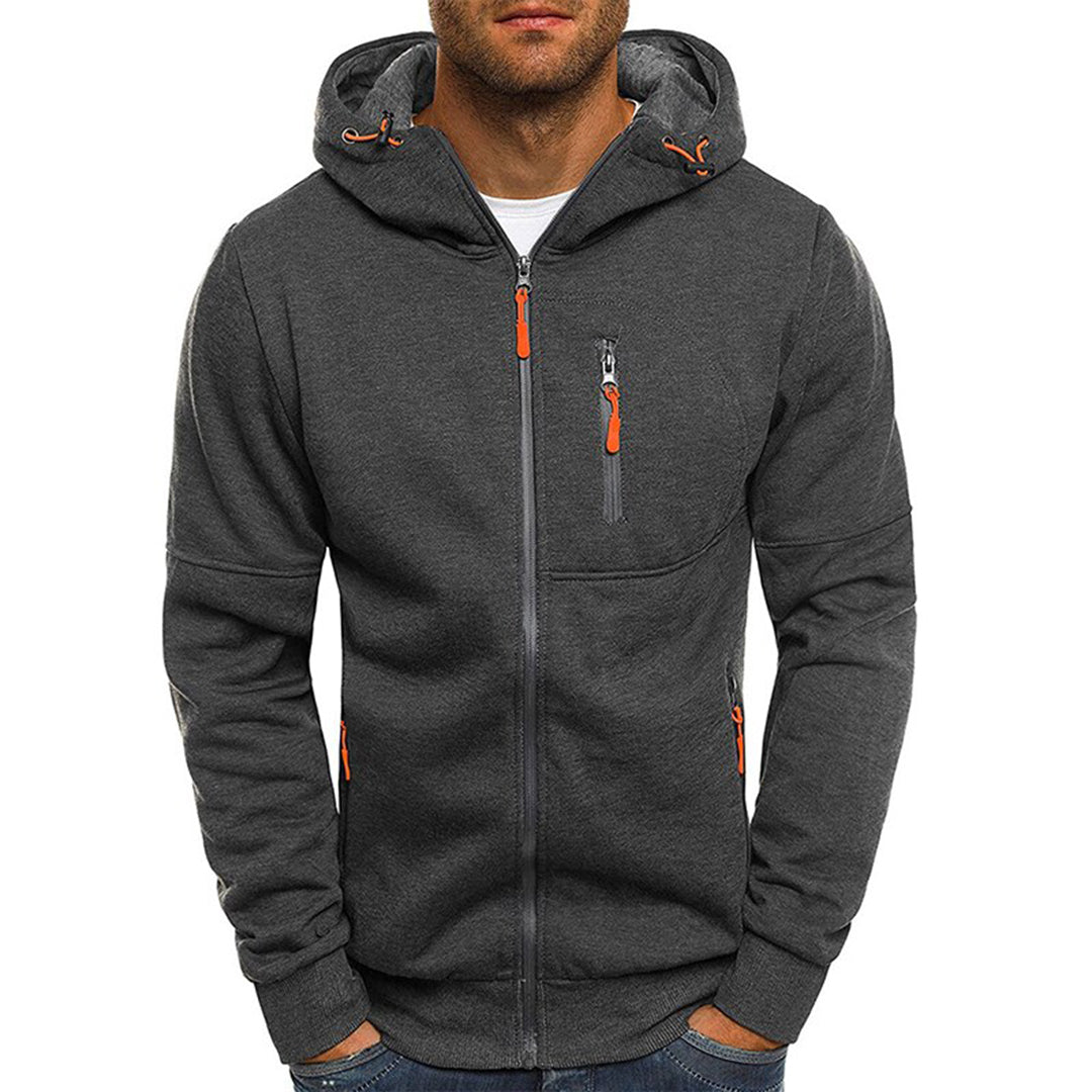 Lässiger Herren-Hoodie mit Reißverschluss