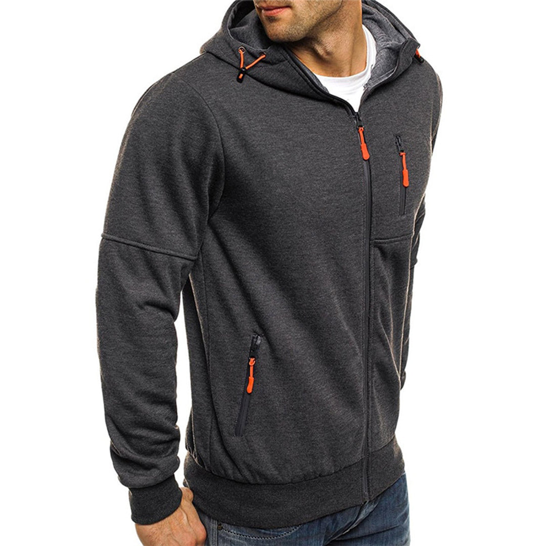 Lässiger Herren-Hoodie mit Reißverschluss