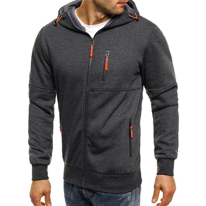 Lässiger Herren-Hoodie mit Reißverschluss