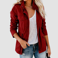 Funktionsjacke für Damen mit Reißverschluss und verstellbarer Taille